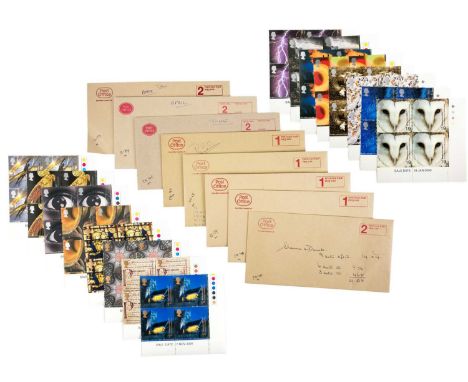 GB Millenium 1999/2000 um decimal stamps in traffic light corner blocks of 4 - face value £205+ Comprising sets of the four v