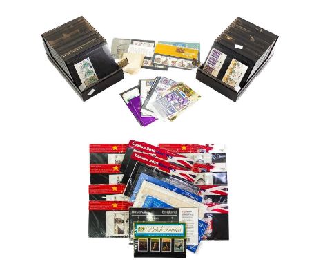 GB mint decimal postage presentation packs, control and traffic light blocks of 3, face value £275  Comprising a varied selec