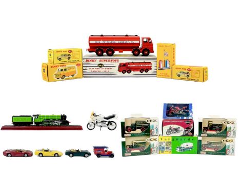 Diecast toys including Atlas, Vanguard etc Lot includes four Dinky / Atlas models including tanker, petrol pumps etc, two Atl