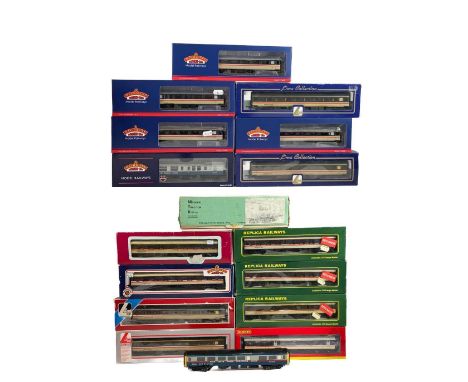 "OO" Mark1 and 2 later Intercity liveried carriages (x16)  Comprising various Bachmann, Lima, Replica Railways and Hornby car