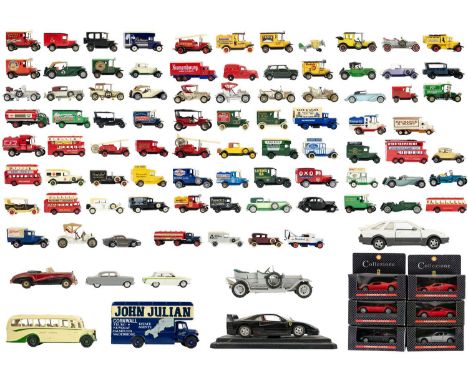 Large quantity of diecast toys (approx. 90) Two boxes containing approx. 90 cars, vans, trucks etc. Mostly un-boxed, Lledo, C