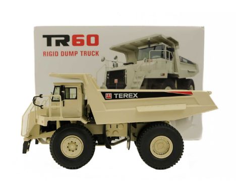 Terex TR60 Rigid dump truck Model scale 1:50 by NZG, Germany (Dealer Model) in original box both in mint condition,.