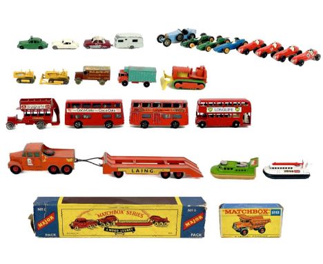 Lesney Matchbox toys etc including boxed A mixed lot of Lesney toys including boxed Mack Dump Truck No. 28, a Pickfords low l