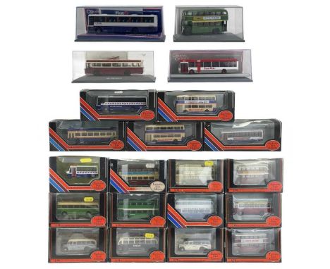 Transport - EFE / Corgi "OO" scale boxed buses / coaches (x21)  Comprising of two trays:Tray 1: 11 various buses and coaches 