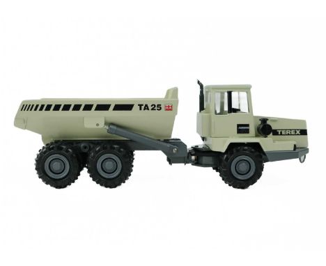 Terex TA25 Articulated Dump Truck model Model with bblack stripes to 1:50 scale, manufactured by Conrad of Germany, in origin