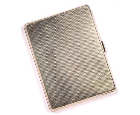 A GEORGE VI SILVER CIGARETTE CASE, 11 X 8 CM, BIRMINGHAM 1941, 5OZS 2DWTS  GOOD CONDITION