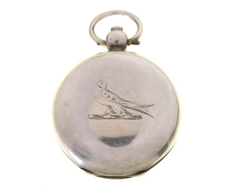 AN EDWARD VII SILVER SOVEREIGN CASE, BY ROBERT CHANDLER, BIRMINGHAM 1905  HINGE, CATCH AND SPRING IN GOOD WORKING ORDER. MINO