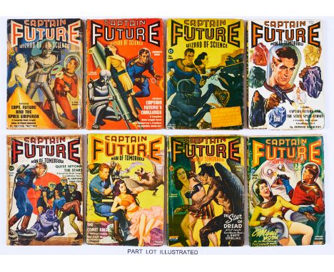 Captain Future (1940-44 Thrilling / Better) Vol. 1: No 1 - Vol. 6: No 2 Complete 17 issue run by Edmond Hamilton with mainly 