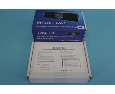 A boxed Dvmega cast multimode IP radio and a boxed KPC - 3 plus Kantronics (2)