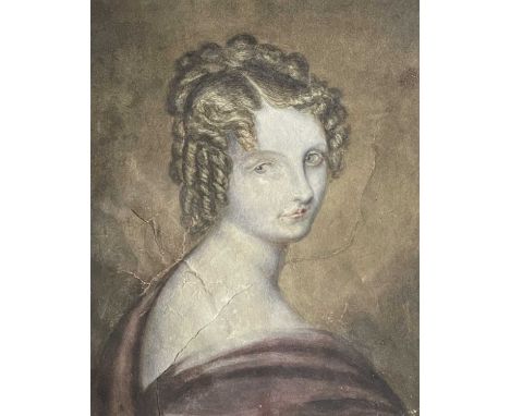 19th Century British SchoolHead and Shoulder Portrait of a Young WomanWatercolour24 x 19.5cm