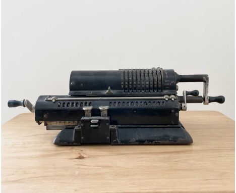 A vintage Odhner, Swedish mechanical calculator, width 38cm.