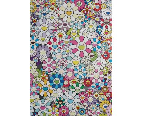 Takashi Murakami (Japanese 1962-), 'An Homage To Yves Klein, Multicolor A', 2012, offset lithograph in colours on wove paper,