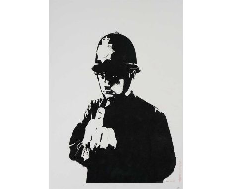 Banksy (British 1974-), 'Rude Copper', 2002, screenprint on wove paper, signed and numbered from an edition of 250 in pencil,