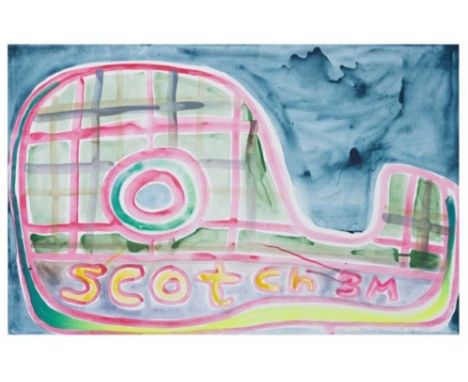 Katherine Bernhardt (American 1975-), 'Scotch Magic Tape ', 2021, lithograph with variable colours from 10 plates on Somerset