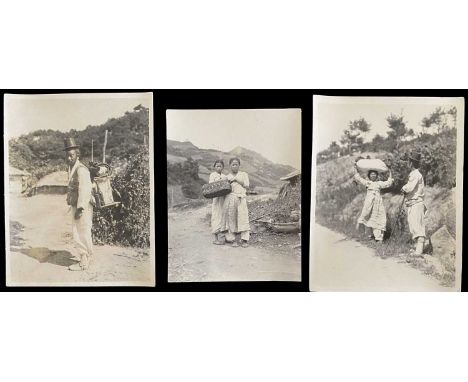 Early 20th century photographs. Mount Kumgang, Korea. A collection of one hundred and sixteen b+w photographs, showing the 'D