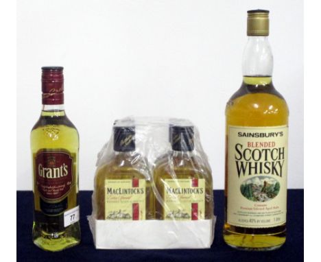 1 35-cl bt Grants The Family Reserve Blended Scotch Whisky 6 x 20-cl bts Maclintocks Extra Special Blended Scotch Whisky 1 li