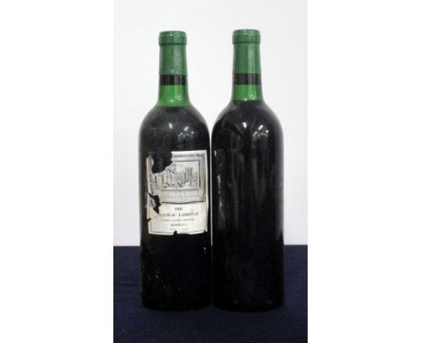 1 bt Ch. Larriveau Côtes Canon 1961 Fronsac, EB BB&amp;R,   ts, sl bs, sl torn label 1 bt Ch. Unknown  BB&amp;R bottled Clare