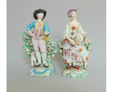 A small pair of Derby figure, of a Gallant & Companion, circa 1775  patch marks and incised marks, height 14cm (2)

Condition