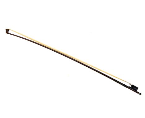 A Garner Wilson violin bow, gold mounted, length 74cm