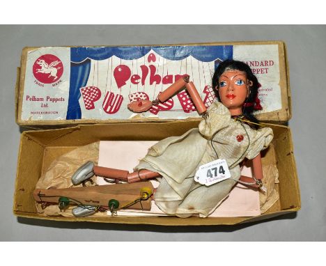A PELHAM PUPPET 'Ballet Girl', boxed with instructions and untangling leaflet, in original brown cardboard box with label to 