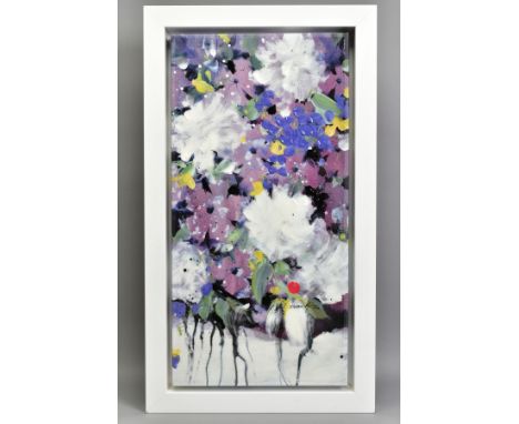 DANIELLE O'CONNOR AKIYAMA (CANADA 1957) 'POSTERITY II' a limited edition print on canvas of blossoms 37/195, signed lower rig