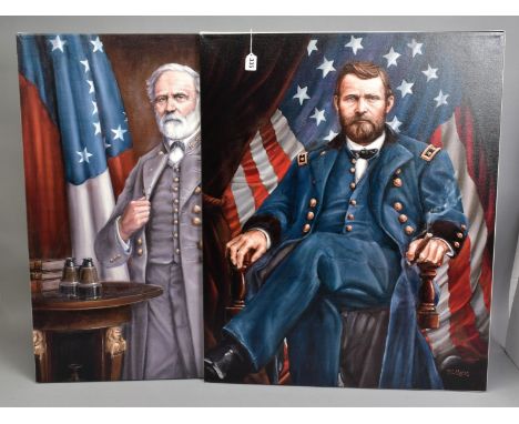 WILLIAM MEIJER (DUTCH 1962), 'ROBERT E. LEE', an open edition box canvas print of the Commander of The Confederate Army, toge