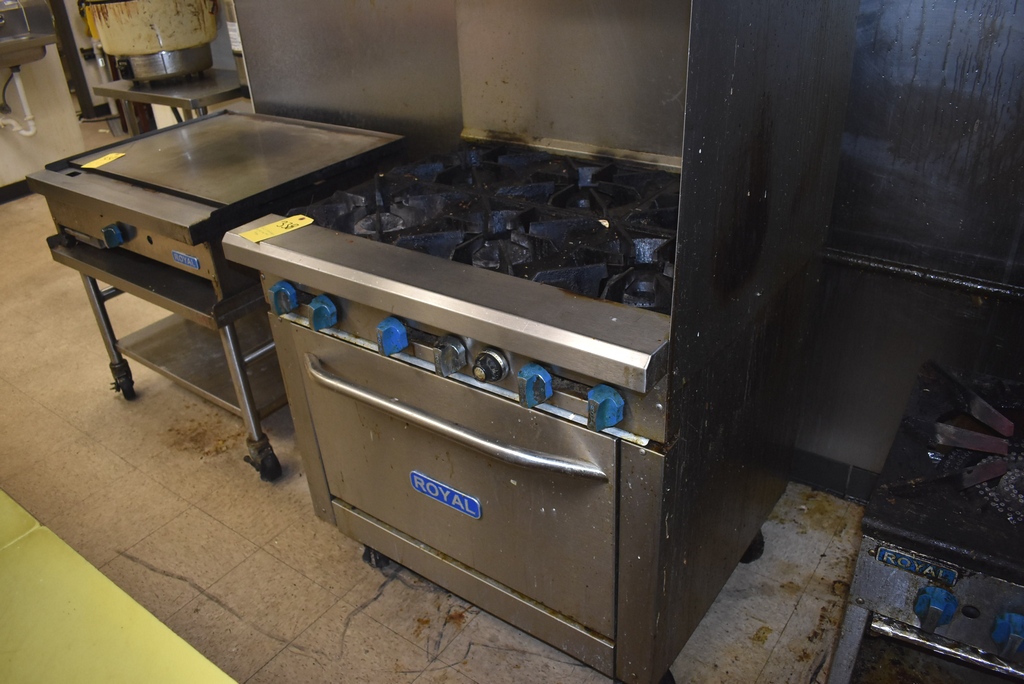 ROYAL 6 BURNER RR6 36" NATURAL GAS PORTABLE RANGE