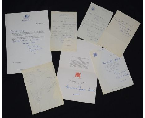 A collection of ephemera relating to Margaret Thatcher (1925-2013) and Denis Thatcher (1915-2003),dating from c.1960-2003, in