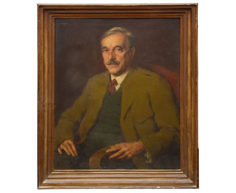 Julius Mahainz, (German, 1882-1966)'Portrait of Hofrat Heinrich Gassner (1885-1948)', oil on canvas, signed J Mahainz and dat