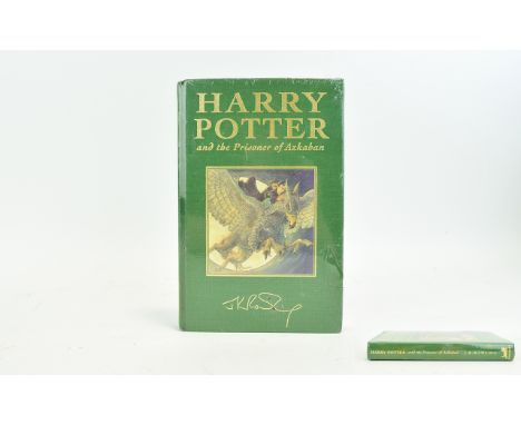 Harry Potter And The Prisoner Of Azkaban Harback Deluxe Edition Book Published by Bloomsbury, green cloth cover with gilt edg