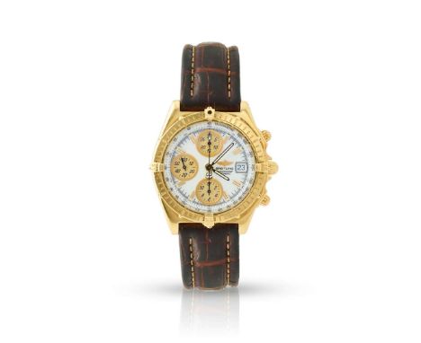  Breitling. An 18k yellow gold self-winding chronograph wristwatch Chronomat Ref.K13050.1, Serial 2637, made in the 1990s Cal