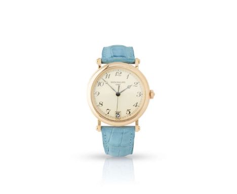  Patek Philippe. A fine and unusual 18k pink gold self-winding wristwatch Calatrava Officier, Ref.5053R, Case No.4164253, Mov