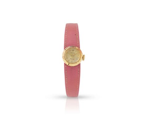  Rolex. A Ladies fine and unusual 18k yellow gold wristwatch with various straps Precision, Chameleon, Ref.8788, Case No.5223