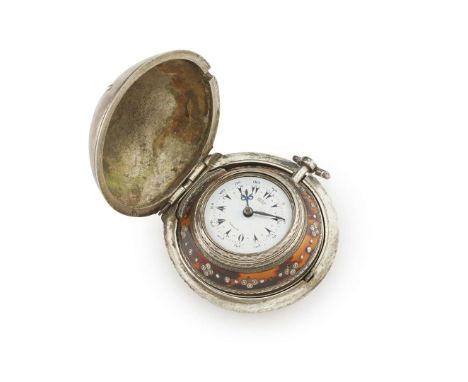  George Prior/Max Borell, London. A fine & rare silver/tortoiseshell quadruple cased Turkish market pocket watch, Movement No