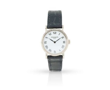  Patek Philippe. A Ladies fine 18k white gold mechanical wristwatch Calatrava, Ref.4809G-001, Case No.4337137, Movement No.33
