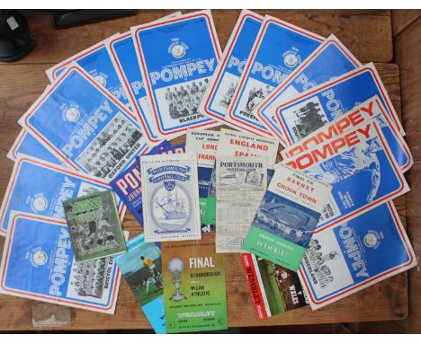 A 1936-37 season Vernons 'pocket' Handbook, together with a Portsmouth FC home programme v Norwich City 7th January 1950, var
