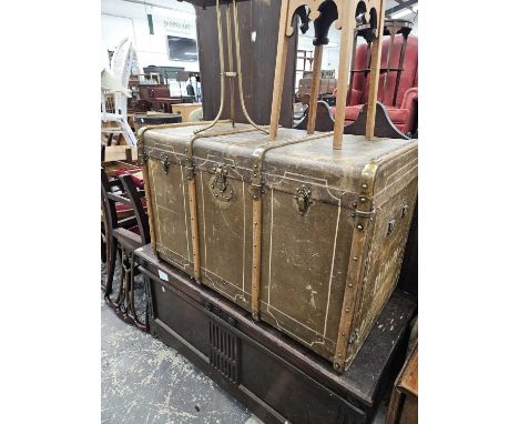 A good quality antique cabin trunk.