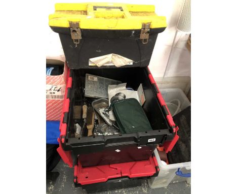 A large collection of modern tools and fixings etc.