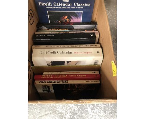 Books: trains, cavalry, Elvis, Pirelli calendar annuals, etc