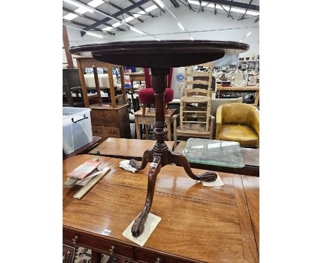 A mid-Georgian style mahogany tripod table.