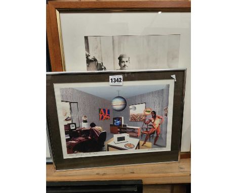 Two Indian photographs and a print after R. Hamilton.