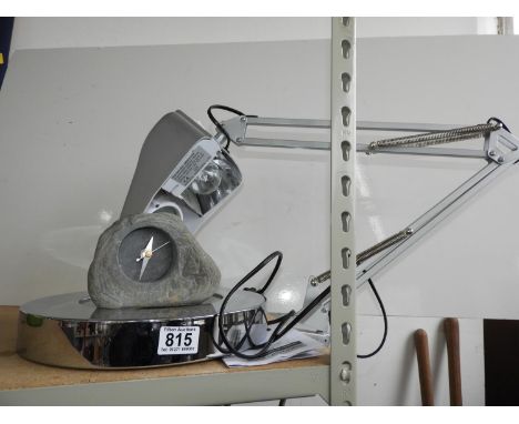 Wall Clock, Desk Light and Mantel Clock 