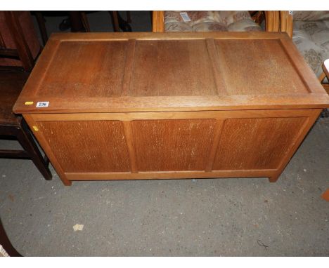 Light Wood Blanket Box 