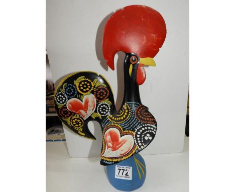 Vintage Hand Painted Ceramic Cockerel