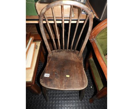 Stick Back Chair with Shaped Seat 