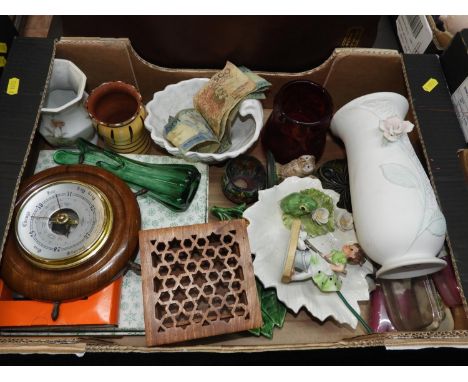 Box of Misc - Barometer etc 