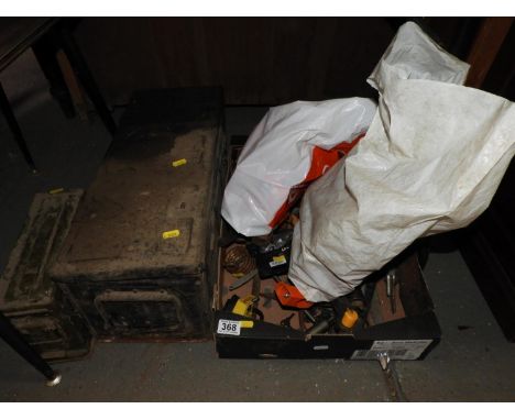 Box of Tools and 2x Ammunition Boxes and Contents - Tools 