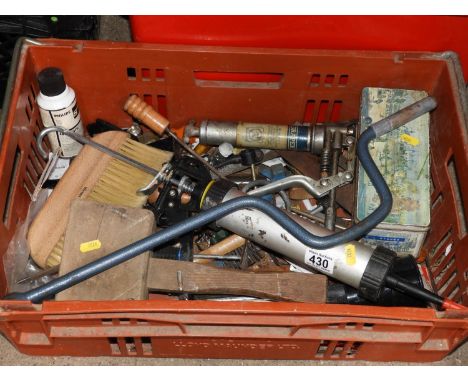 Plastic Crate and Contents - Tools 