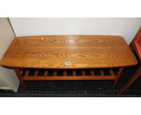 Retro Coffee Table with Shelf Under 