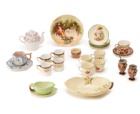 A GROUP OF ASSORTED EUROPEAN CERAMICS
Mostly Mid-late 20th Cenutry, comprising: cups, saucer, dishes and bowls, various maker